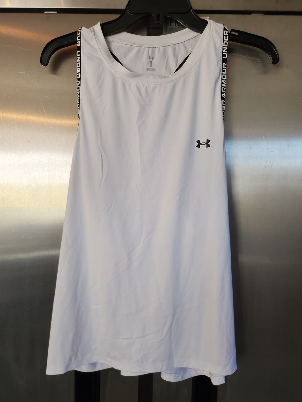 Under Armour Womens Flowy Tank Top Size XL | White Tear Away Racerback